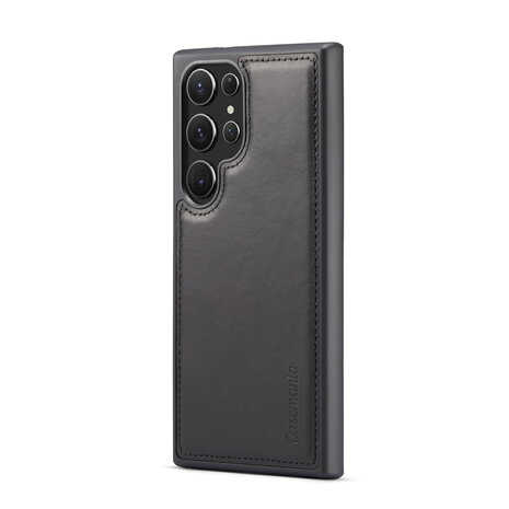 Samsung S24 Ultra - 2 in 1 Leather Book Case - Charcoal Gray