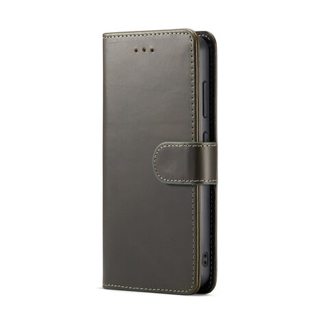 Samsung S24 - 2 in 1 Leather Book Case -  Emerald Green