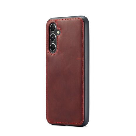 Samsung A54 Crimson Red - 2 in 1 Leather Book Case