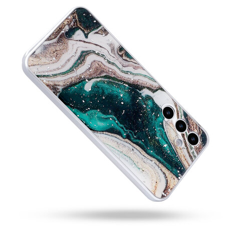 Samsung Galaxy A56 - Groen - Marmer Back Cover