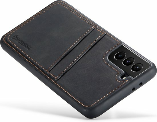 Samsung S21 FE - Back Cover met Kaarthouder - Charcoal Gray