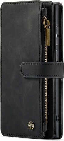 Samsung S23 Ultra Charcoal Gray - Book Case met Rits