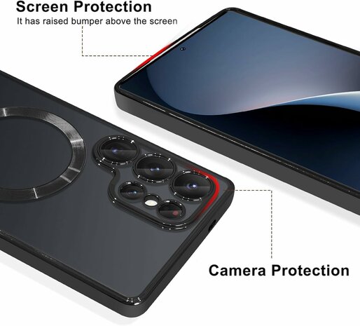 Samsung S25 Ultra - MagSafe TPU Back Cover - Zwart
