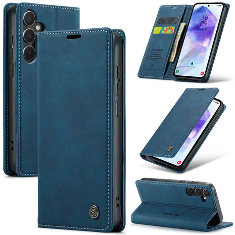Samsung S25 Plus - Navy Blue - Book Case