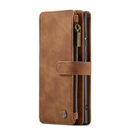 Samsung S25 Ultra - Sienna Brown - Book Case met Rits