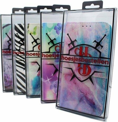 S21 FE - Book Case - Blauwe Vlinder &amp; Glas