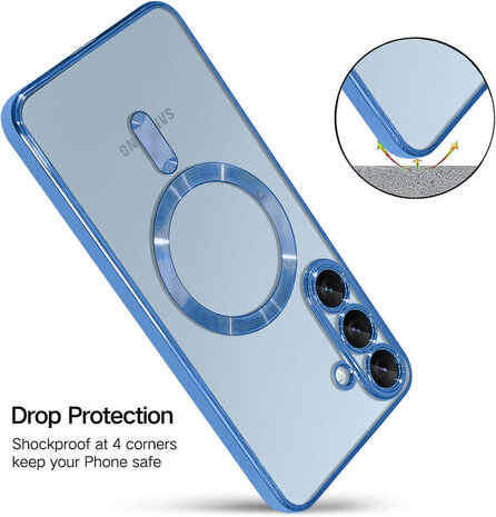 Samsung S25 Plus - MagSafe TPU Back Cover - Blauw