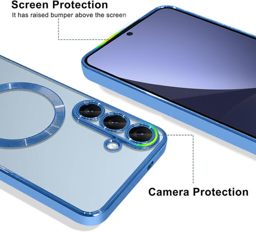 Samsung S25 Plus - MagSafe TPU Back Cover - Blauw