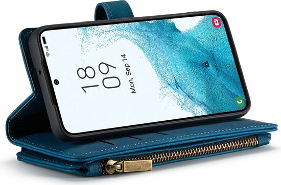 Samsung S22 Plus Navy Blue - Book Case met Rits