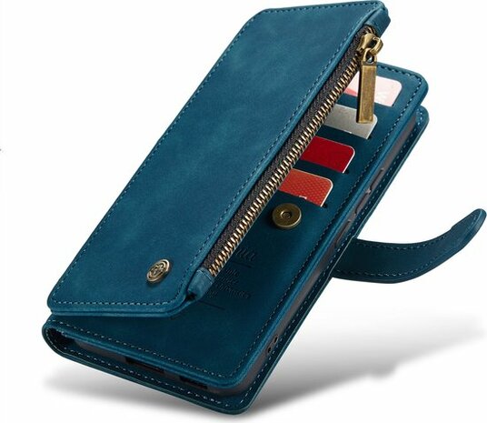 Samsung S22 Plus Navy Blue - Book Case met Rits