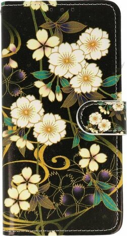 Samsung S21 Ultra - Book Case - Wilde Bloemen
