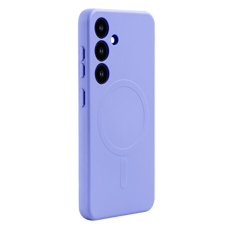 Samsung S25 Plus - Paars - Camera Siliconen MagSafe Back Cover