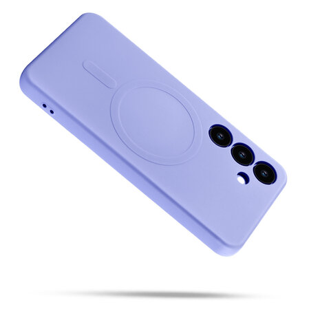 Samsung S25 Plus - Paars - Camera Siliconen MagSafe Back Cover