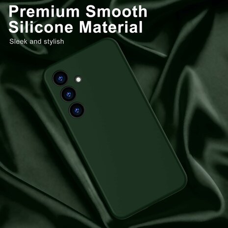 Samsung Galaxy S25 - Groen - Liquid Siliconen Back Cover