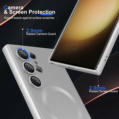 Samsung S25 Ultra - MagSafe Matte TPU - Zilver