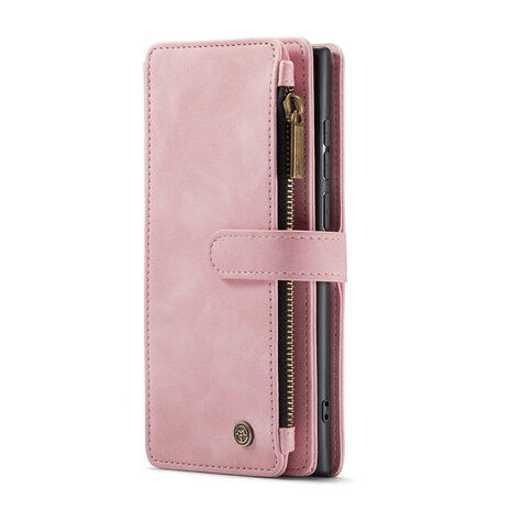 Samsung S25 Ultra - Pale Pink - Book Case met Rits