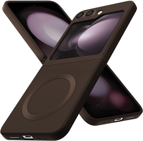 Samsung Z Flip 6 - Brons - TPU Back Cover - Geschikt voor Magsafe