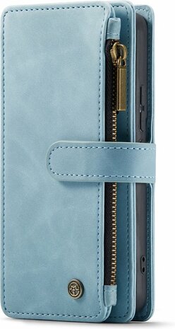Samsung S22 Plus Aqua Blue - Book Case met Rits