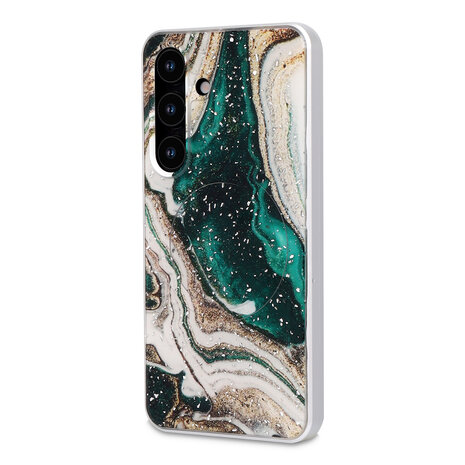 Samsung S25 Plus - Groen - Marmer MagSafe Back Cover
