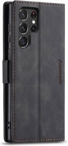 Samsung S22 Ultra Charcoal Gray - Book Case