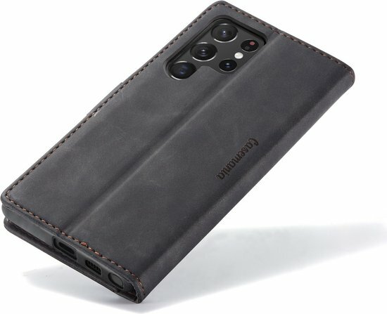 Samsung S22 Ultra Charcoal Gray - Book Case