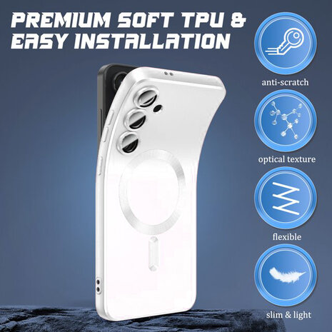 Samsung S25 Plus - MagSafe Matte TPU - Zilver