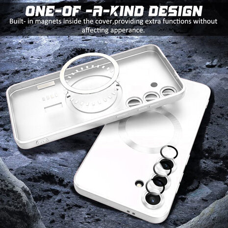 Samsung S25 Plus - MagSafe Matte TPU - Zilver