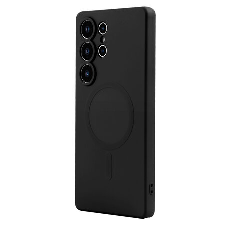 Samsung S25 Ultra - Zwart - Camera Siliconen MagSafe Back Cover