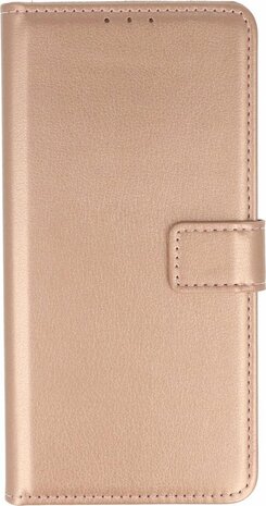 Nokia 1.4 - Book Case &amp; Glas - Rosegoud