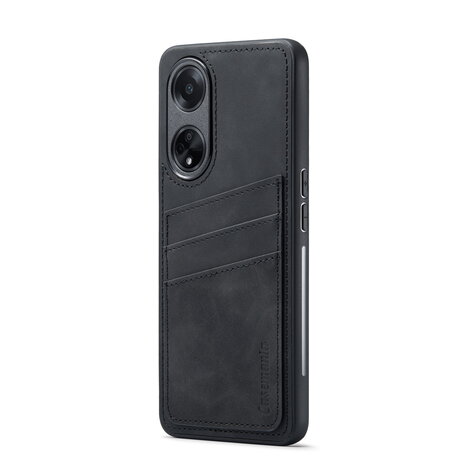Oppo A98 - Back Cover met Kaarthouder - Charcoal Gray