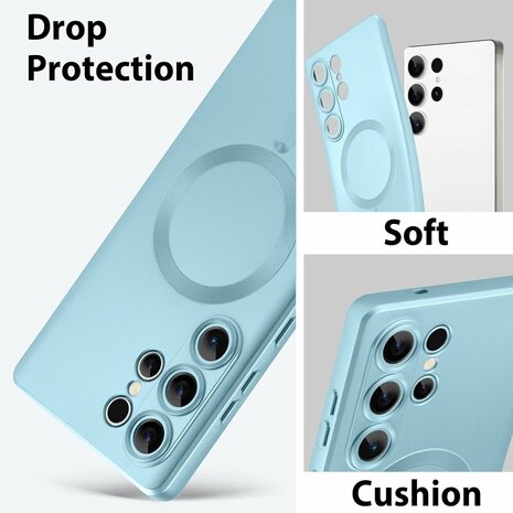 Samsung S25 Ultra - MagSafe Matte TPU - Blauw