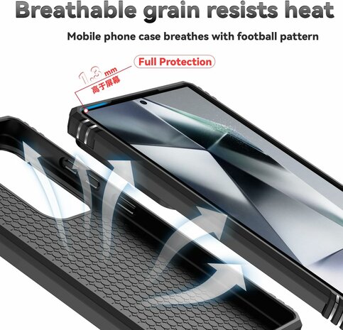 Samsung S25 Ultra - Zwart - Kickstand Ring met Camera Bescherming &amp; 2x Glas