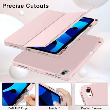 iPad Air (11 inch 2024 &amp; 2025) - Roze - Smart Cover met Pen Slot