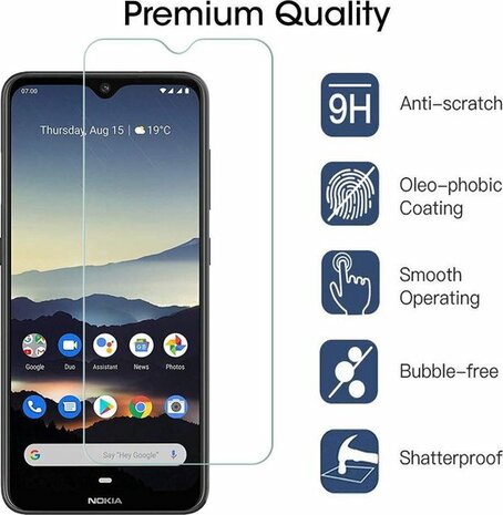 Nokia 2.3 - Back Cover &amp; Glas - Transparant