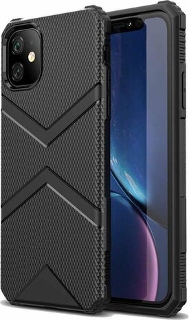 iPhone 11 - Matrix Anti Shock Case  - Zwart