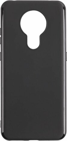 Nokia 5.3 - Siliconen Back Cover - Zwart