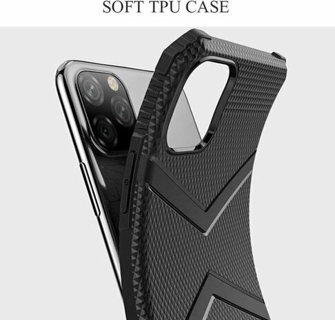 iPhone 11 Pro - Matrix Anti Shock Case  - Zwart