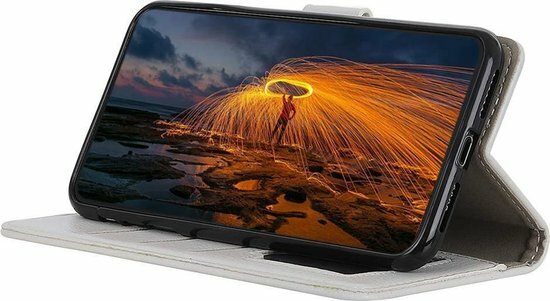 iPhone 12 Pro Max - Book Case &amp; Glas - Wit