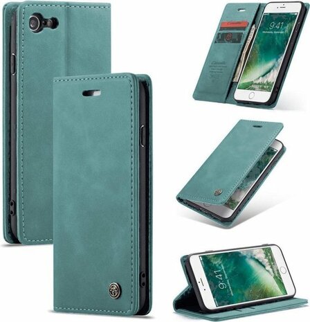 iPhone SE 2020 Aqua Blue - Book Case