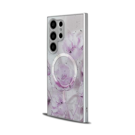 Samsung S24 Ultra Paars - MagSafe TPU Marmer