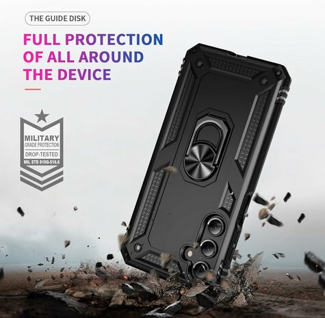 Samsung Galaxy A56 - Zwart - Kickstand Armor