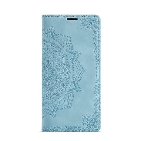 Samsung A14 Aqua Blue - Mandala Book Case