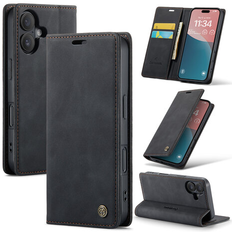 iPhone 16 - Charcoal Gray - Book Case