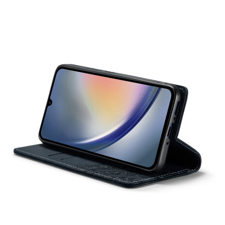 Samsung A55 - Charcoal Gray - Mandala Book Case