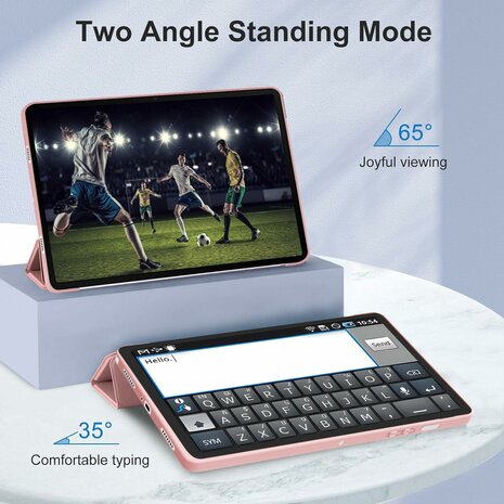 Samsung Tab A9 Plus - Roze - Smart Cover