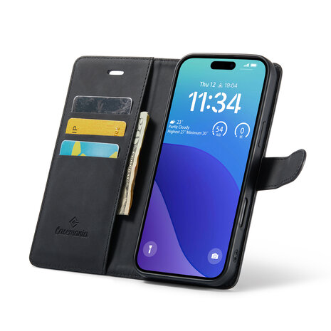 iPhone 16 Pro Max - Charcoal Gray - 2 in 1 Book Case