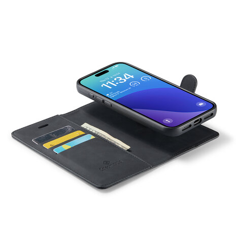 iPhone 16 Pro Max - Charcoal Gray - 2 in 1 Book Case