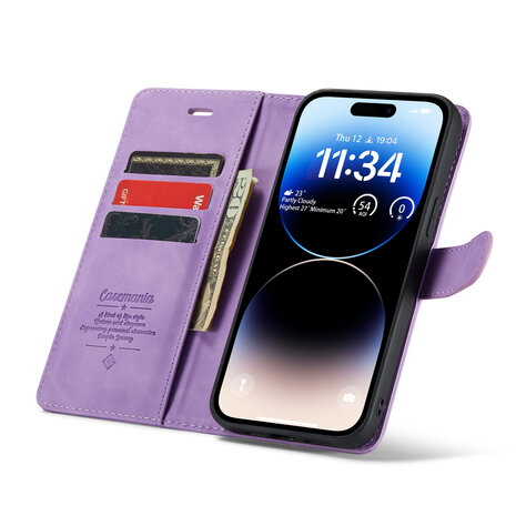 iPhone 12 &amp; 12 Pro - Bright Lila - 2 in 1 Book Case