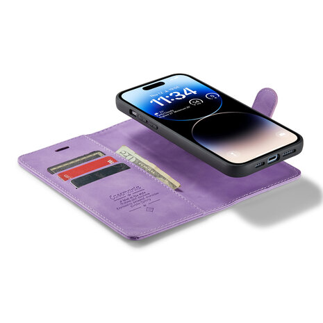 iPhone 12 &amp; 12 Pro - Bright Lila - 2 in 1 Book Case