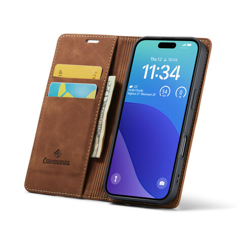 iPhone 16 Pro - Sienna Brown - Book Case